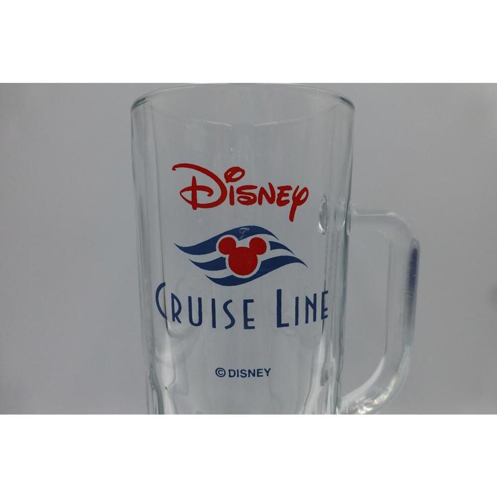 Disney Cruise Line Tall Glass Beer Mug Pilsner Souvenir Collectible Barware B3 - Picture 2 of 8